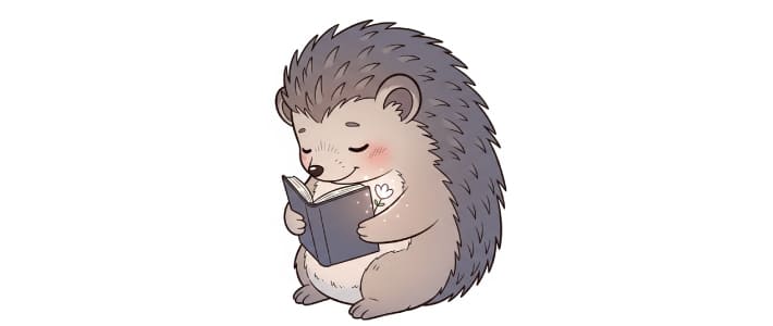 本を読んで共感力や思いやりの心を育んだ子どものハリネズミのキャラクター