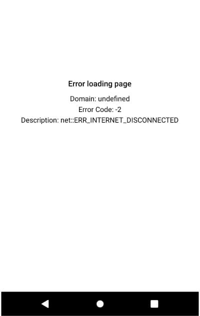 GooglePlayストア版もオフラインではエラーになる
